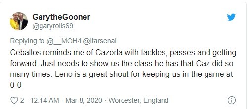 Arsenal: Fans rave over Dani Ceballos’ display vs West Ham - Bóng Đá