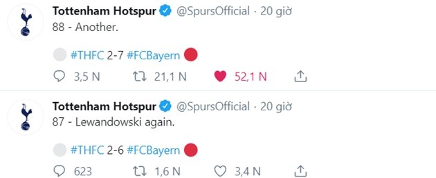 Tottenham twitter posted: 