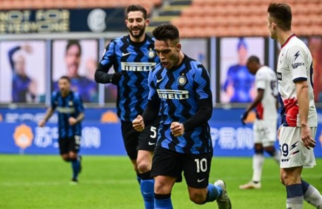 Đánh tennis trên sân nhà, Inter vươn lên dẫn đầu Serie A - Bóng Đá