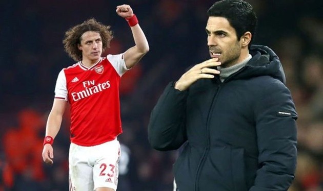 Arsenal's Mikel Arteta wants 'role model' David Luiz back next season - Bóng Đá