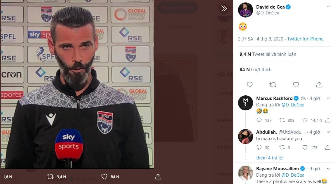 David de Gea left surprised after seeing lookalike Ross County boss Stuart Kettlewell - Bóng Đá