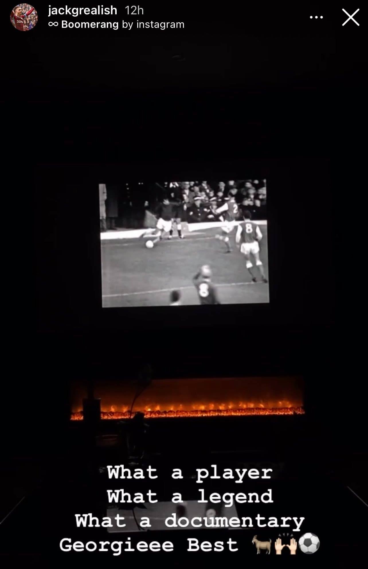 Jack Grealish watching Man Utd legends document - Bóng Đá
