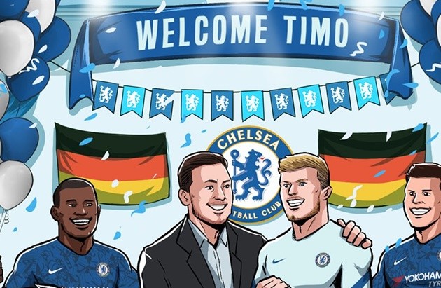 Ảnh chế Chelsea mua Werner - Bóng Đá
