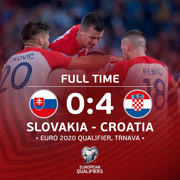 Đại thắng 'Derby Đông Âu', Á quân World Cup thị uy sức mạnh (ảnh trận Croatia - Slovakia - Bóng Đá
