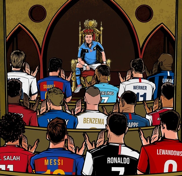 Ảnh chế Immobile giành giày vàng - Bóng Đá