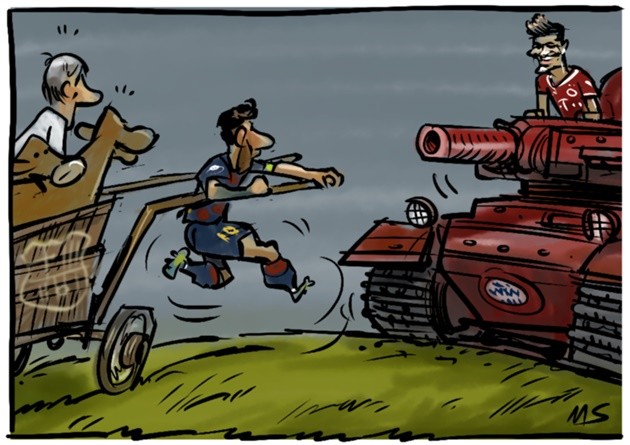 Ảnh chế Barca thua Bayern - Bóng Đá