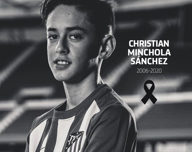 Atletico Madrid announces death of U14 player - Bóng Đá