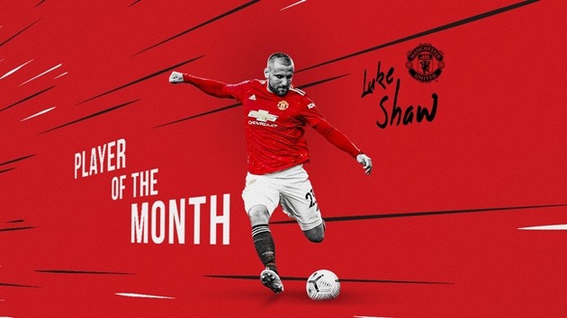 SHAW VOTED PLAYER OF THE MONTH FOR FEBRUARY - Bóng Đá