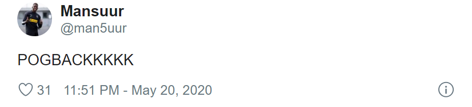 'The king is back': Man United fans get excited as Paul Pogba returns to training - Bóng Đá