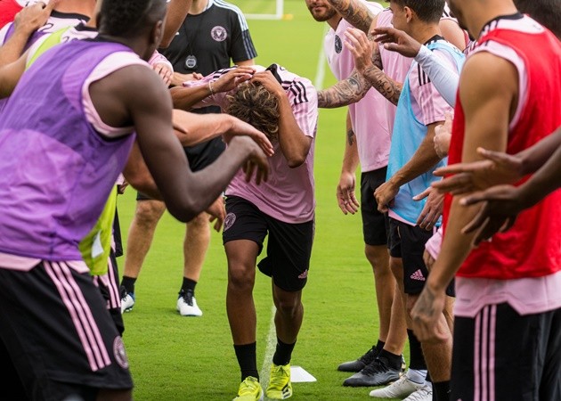 2 huyền thoại Man Utd có mặt, dàn sao Inter Miami 'máu lửa' trên sân tập - Bóng Đá