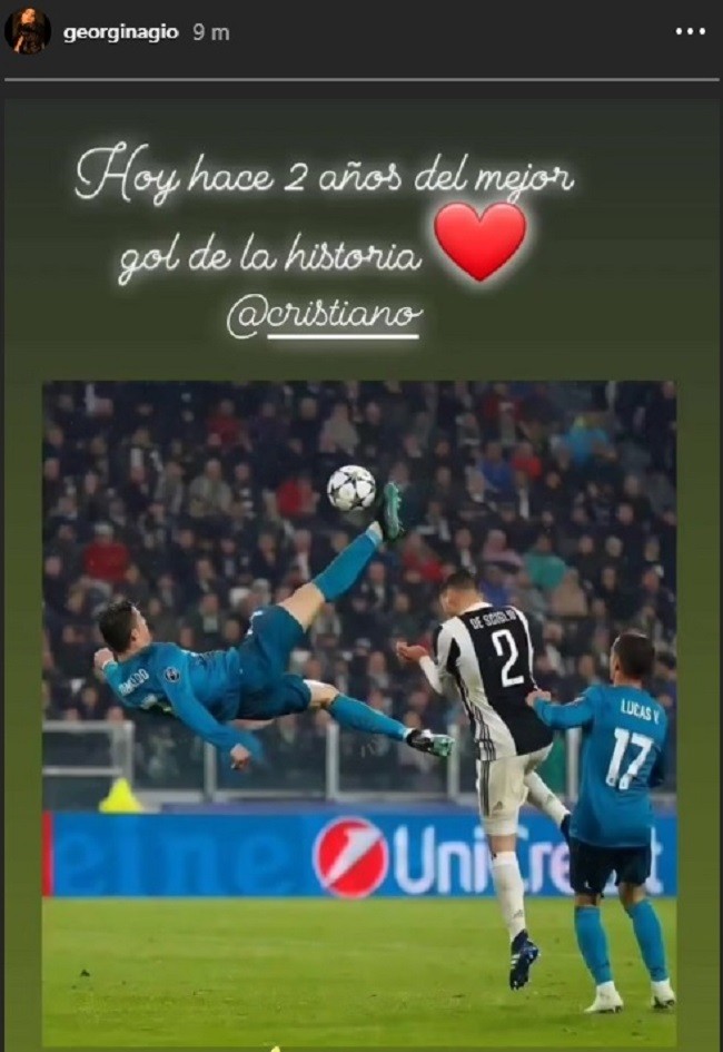 Ronaldo, two years ago the goal reversed at Juventus: Georgina's comment arrives - Bóng Đá