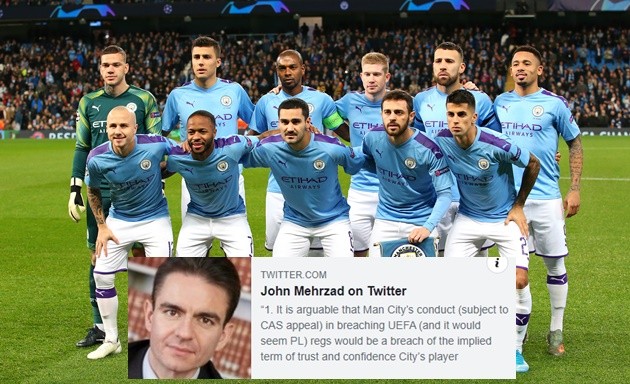 Man City stars could walk away for nothing after club ‘fundamentally breached their contracts,’ says top sports lawyer - Bóng Đá