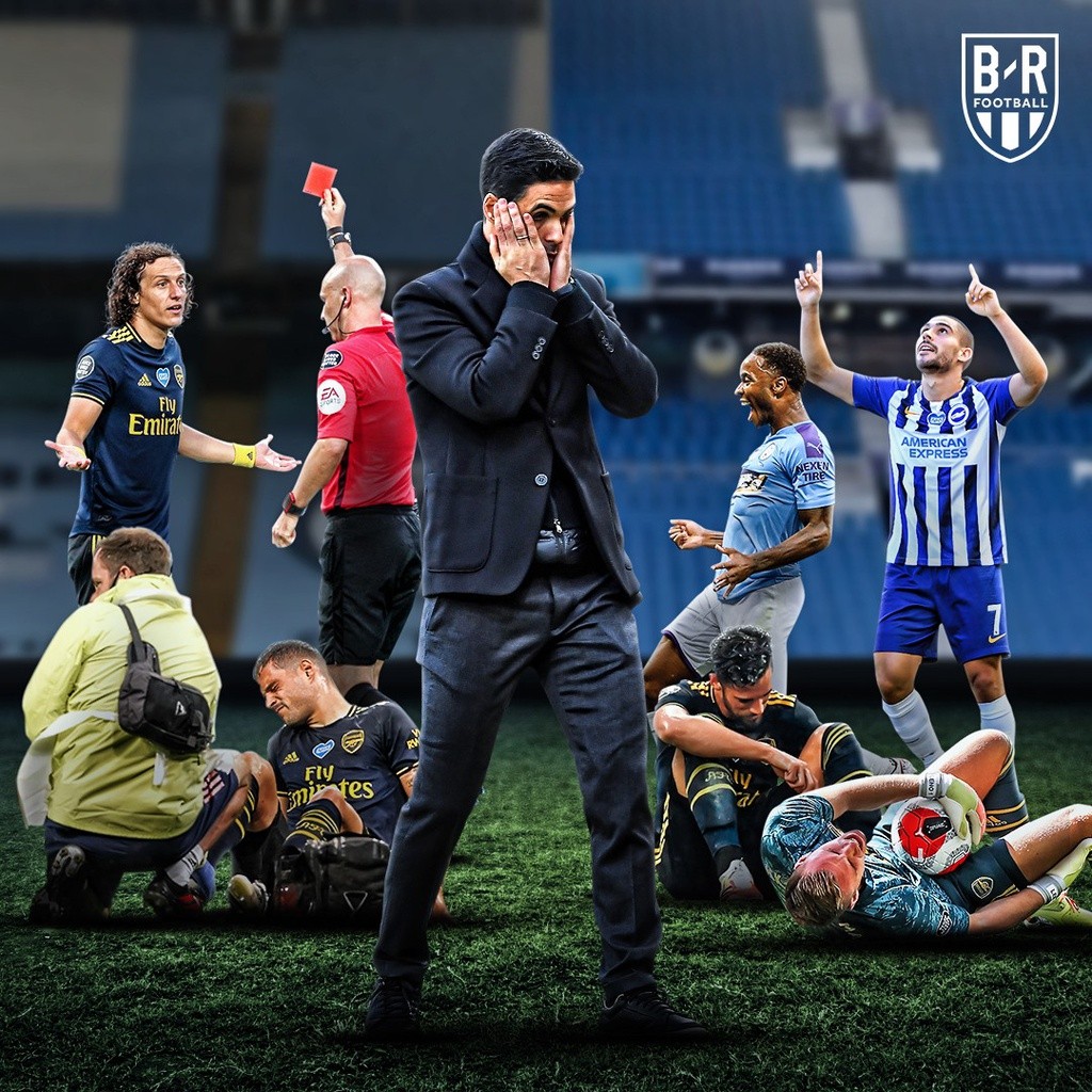 Cú bóp cổ của Guendouzi và sự sụp đổ mang tên Arsenal - Bóng Đá