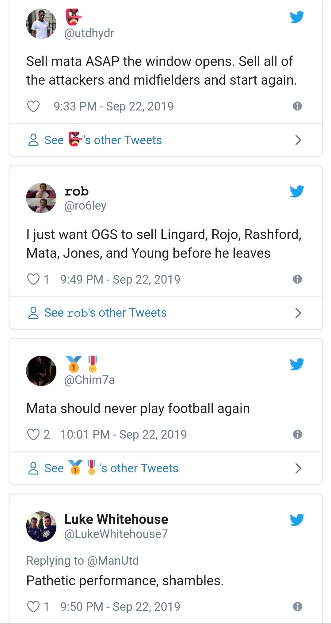man utd fans react to players performance - Bóng Đá
