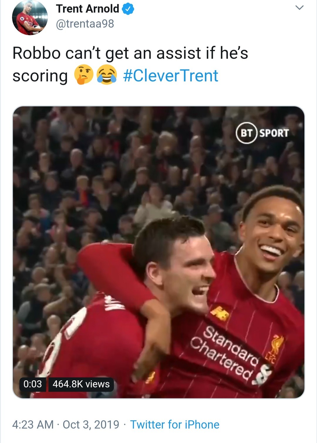 Trent Alexander Arnold's 'clever' Andy Robertson decision as hilarious Liverpool bet renews - Bóng Đá
