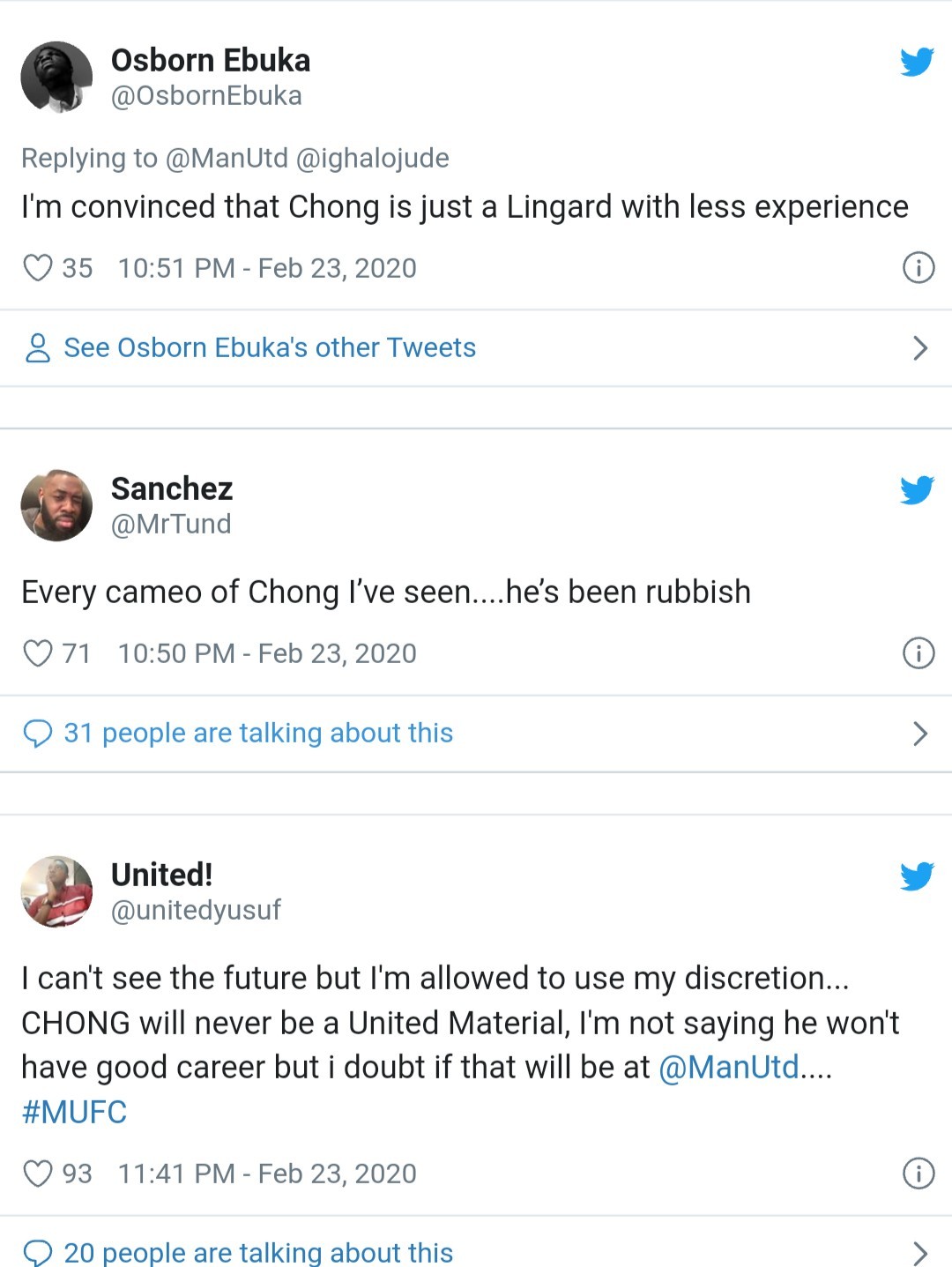 man utd fans slam Tahith Chong - Bóng Đá