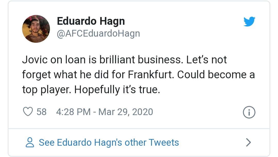 arsenal fans react to jovic - Bóng Đá