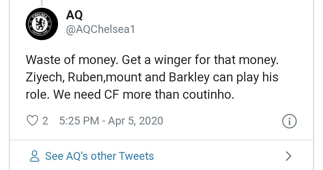 Chelsea fans react to coutinho - Bóng Đá