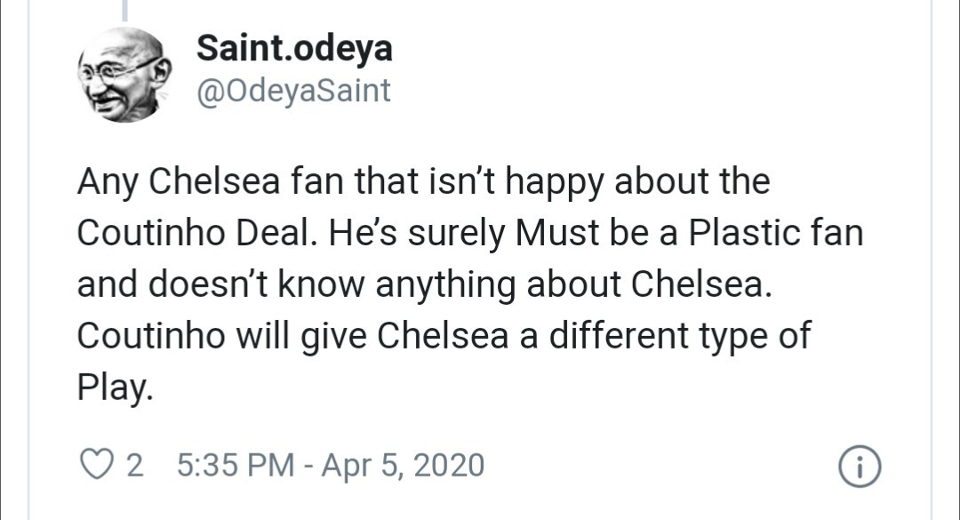 Chelsea fans react to coutinho - Bóng Đá