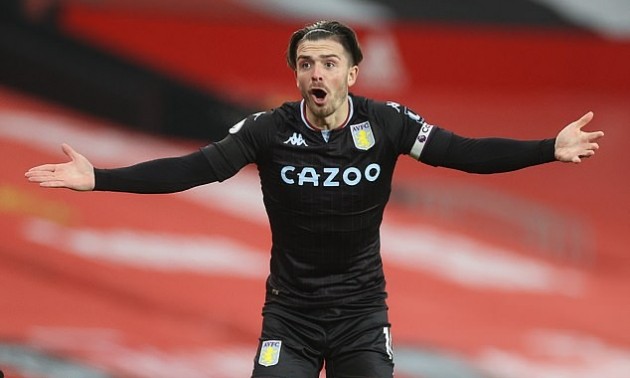Aston Villa ready to snub January bids for talisman Jack Grealish amid interest from Manchester United and City in £100m-rated midfielder - Bóng Đá