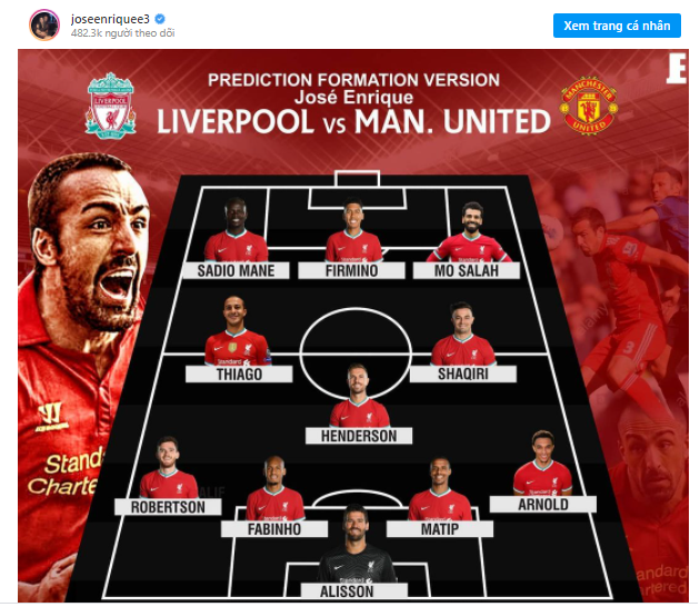 Jose Enrique backs Xherdan Shaqiri to start against Manchester United - Bóng Đá