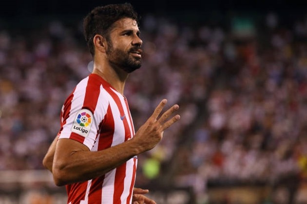 Atletico muốn kháng cáo thẻ đỏ của Costa - Bóng Đá