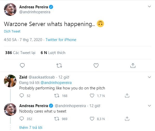 Andreas Pereira responds to Man Utd fans following social media abuse - Bóng Đá