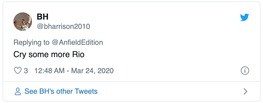 LIVERPOOL: FANS REACT TO RIO FERDINAND’S LATEST COMMENTS - Bóng Đá