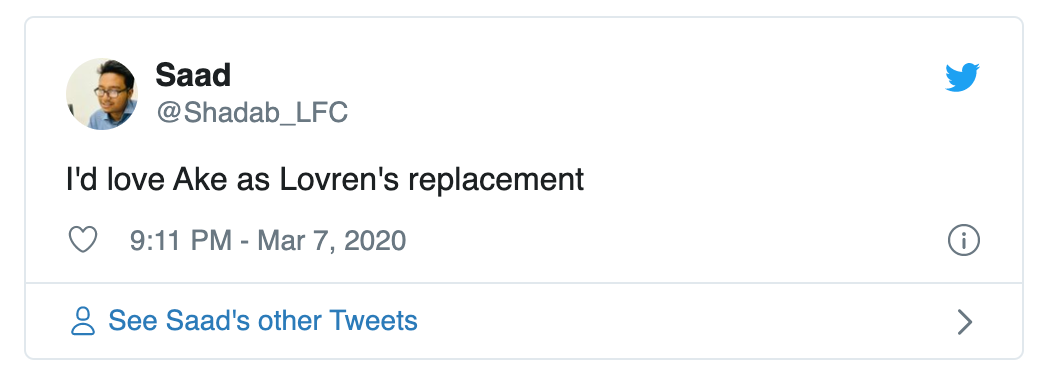 Liverpool urged to sign Nathan Ake this summer - Bóng Đá