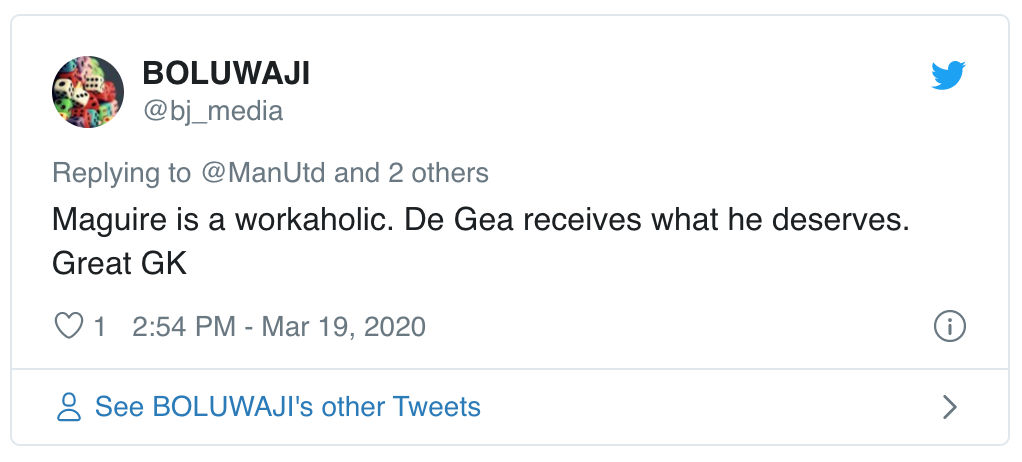 Manchester United: Fans react to club post praising Red Devils duo Harry Maguire and David de Gea - Bóng Đá
