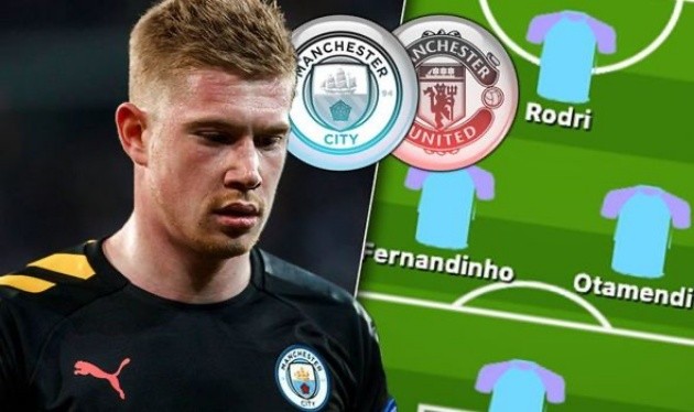 Man City team news: Predicted 4-3-3 line up vs Man Utd - De Bruyne decision for derby - Bóng Đá