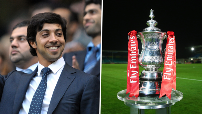 Manchester City owner Sheikh Mansour purchases old FA Cup trophy at auction - Bóng Đá