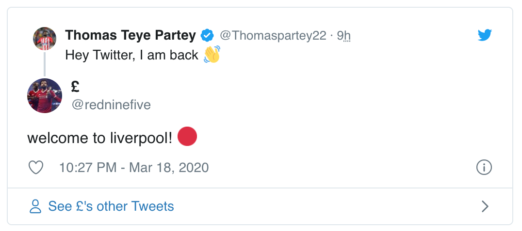 Liverpool fans react as Thomas Partey breaks Twitter silence - Bóng Đá