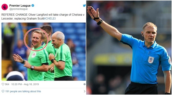 Vì sao trận Chelsea - Leicester phải thay trọng tài chính? - Bóng Đá