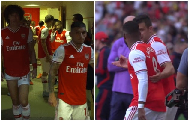 Alexandre Lacazette gave Sokratis half-time pep talk after mistake in north London derby   - Bóng Đá