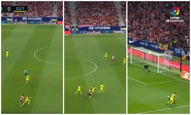 Joao Felix runs 80 yards and beats three players to win penalty on Atletico Madrid debut - Bóng Đá