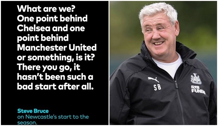 Newcastle đá tệ, Bruce dùng Chelsea và Man Utd làm 