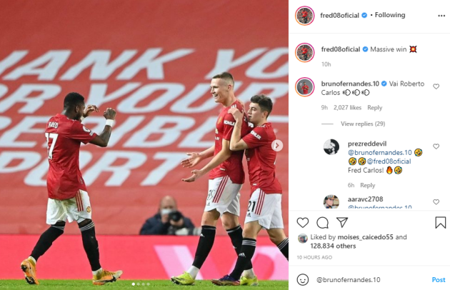 Bruno Fernandes compares Fred to Roberto Carlos - Bóng Đá