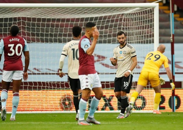 10 thống kê ấn tượng của 'siêu nhân' Bruno Fernandes trước Aston Villa - Bóng Đá