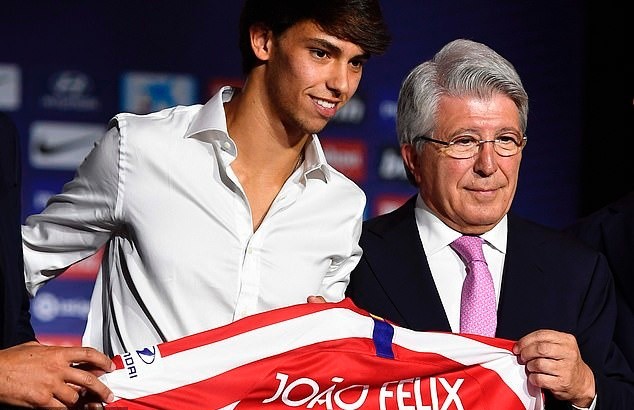 Felix officially unveiled as an Atletico player as new boy enjoys first training session after huge £114m move from Benfica - Bóng Đá