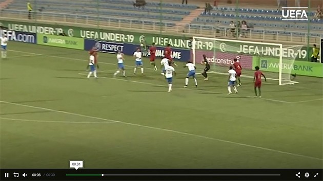 ảnh: đàn em Ronaldo vùi dập Azzurrini - Bóng Đá