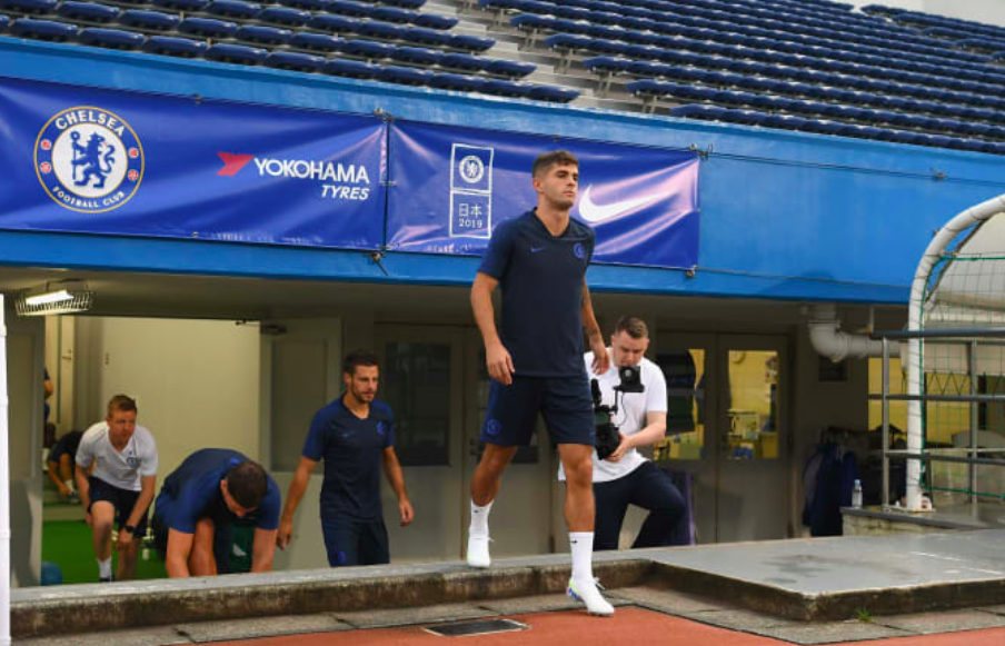 Ảnh Pulisic tập với Chelsea - Bóng Đá