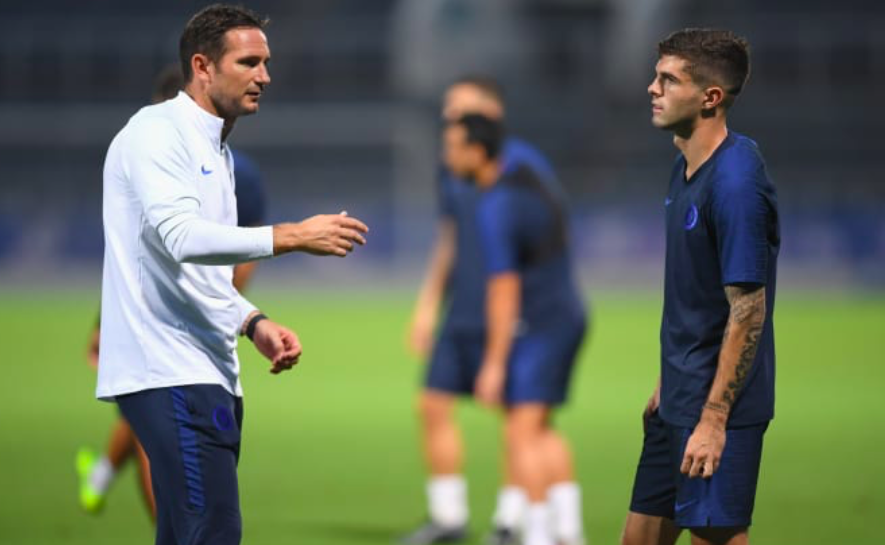 Ảnh Pulisic tập với Chelsea - Bóng Đá