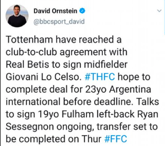 Tottenham reached aggreement for Lo Celso - Bóng Đá