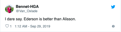 ‘Miles better than De Gea’ and ‘Alisson could never’ – These fans believe City’s Ederson is the best goalkeeper in the league - Bóng Đá