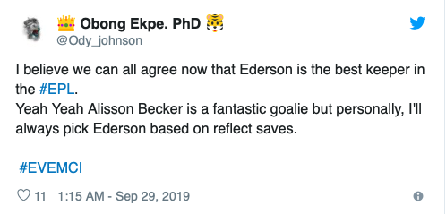 ‘Miles better than De Gea’ and ‘Alisson could never’ – These fans believe City’s Ederson is the best goalkeeper in the league - Bóng Đá