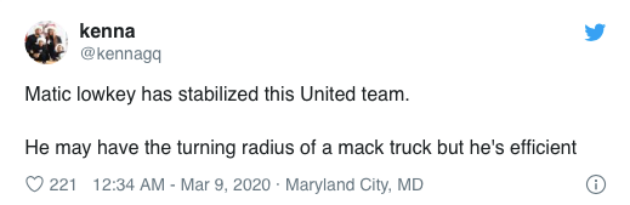 Manchester United: Fans rave over Nemanja Matic after huge performance in derby victory - Bóng Đá