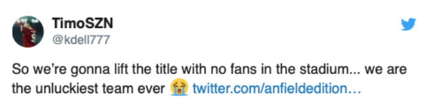 “WE REALLY ARE UNLUCKY”, “I FEEL SICK” – THESE LIVERPOOL FANS’ STOMACHS TURN AFTER LATEST NEWS - Bóng Đá