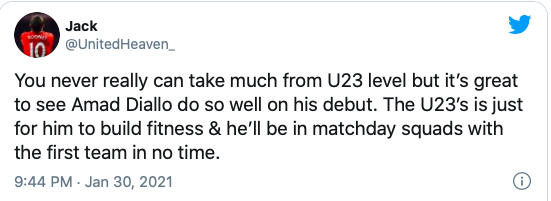 Man United fans claim Amad Diallo is ready for Man United first-team - Bóng Đá