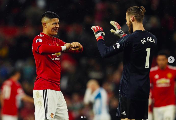 David de Gea sends message to Marcos Rojo after United departure - Bóng Đá